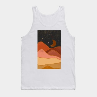 Moon Mountain Desert Colors Celestes Studio© Tank Top